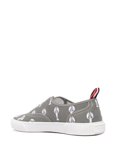 Thom Browne Heritage Low-top Sneakers In Grey