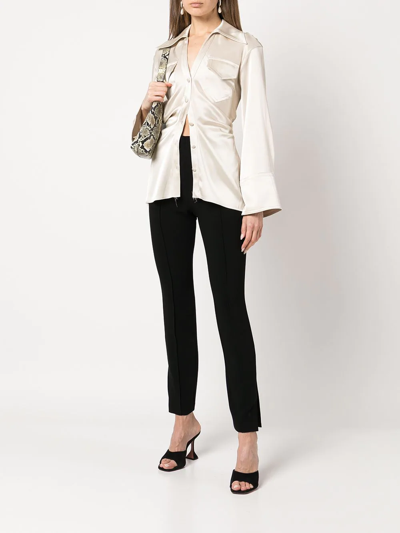 Cinq À Sept Brianne Slim-fit Trousers In Black