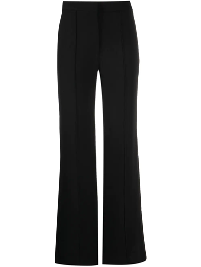 Shop Adam Lippes Wide-leg High-waisted Trousers In Black