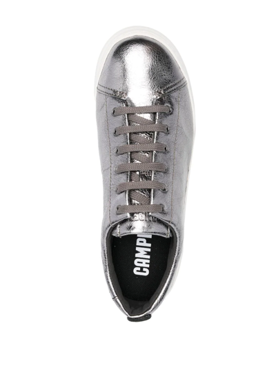 Camper Metallic Lace-up Low-top Sneakers In 灰色