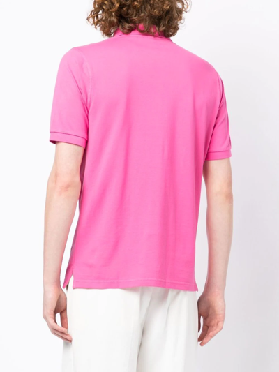 Pringle Of Scotland Heritage Golf Cotton Polo Shirt In Pink
