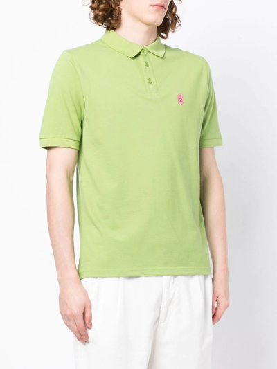 Shop Pringle Of Scotland Heritage Golf Cotton Polo Shirt In Green