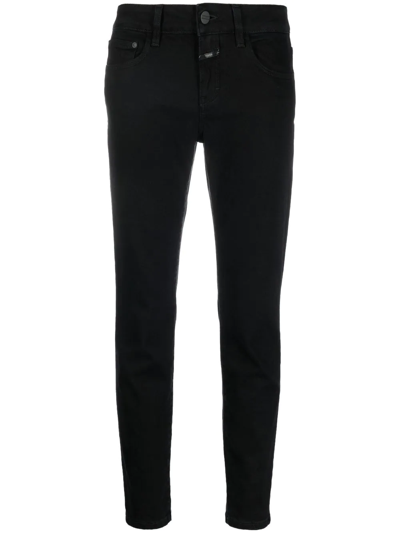 Shop Closed Baker Mid-rise Slim-fit Jeans In Black