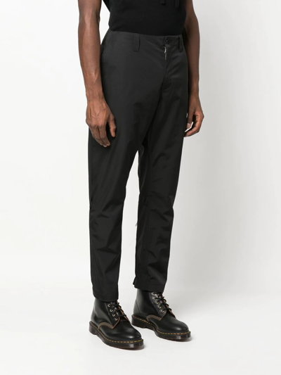 Shop The Power For The People Zip-detail Drop-crotch Trousers In Black