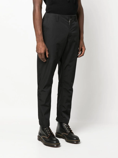 The Power For The People Zip-detail Drop-crotch Trousers In Black