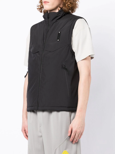 Shop A-cold-wall* Logo-trimmed Gilet In 黑色