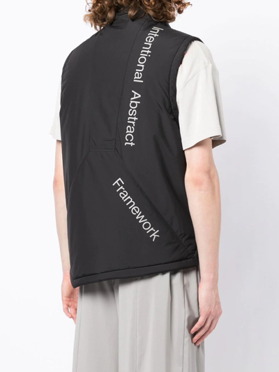 Shop A-cold-wall* Logo-trimmed Gilet In 黑色