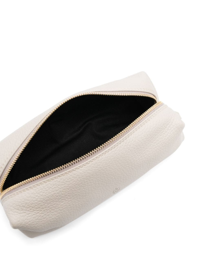 Eleventy Pebble-leather Pencil Case In Neutrals