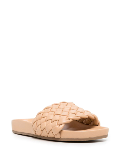 Shop Loeffler Randall Braided Open-toe Sandals In 橘色