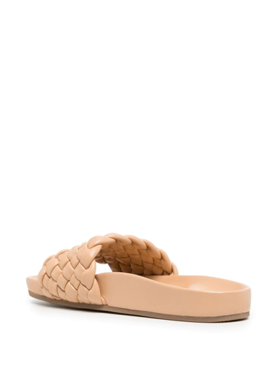 Shop Loeffler Randall Braided Open-toe Sandals In 橘色