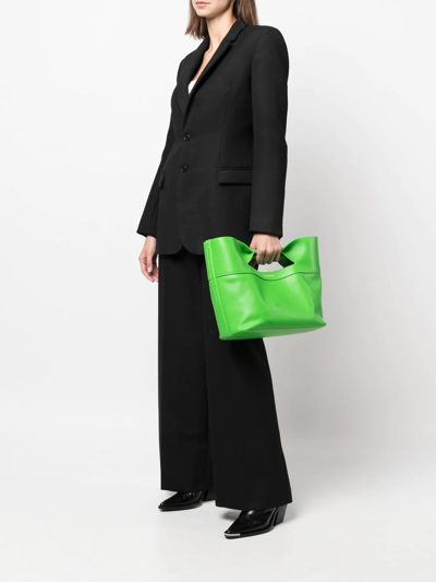 Alexander Mcqueen Bow Small Tote Bag In 绿色
