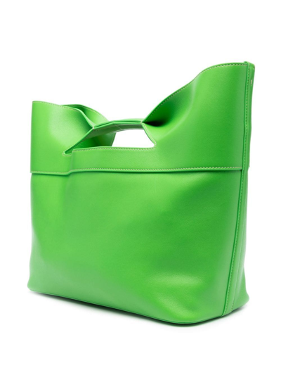 Alexander Mcqueen Bow Small Tote Bag In 绿色