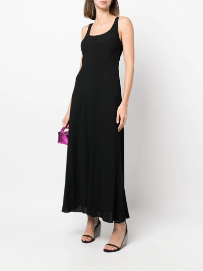 Philosophy Di Lorenzo Serafini Stretch Fabric Maxi Dress In 黑色
