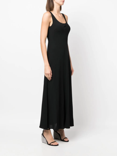 Philosophy Di Lorenzo Serafini Stretch Fabric Maxi Dress In 黑色