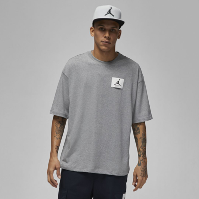 Shop Jordan Men's  Flight Essentials Oversized T-shirt In Grey
