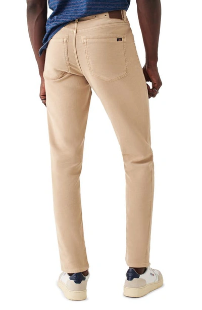 Shop Faherty Stretch Terry 5-pocket Pants In Desert Khaki