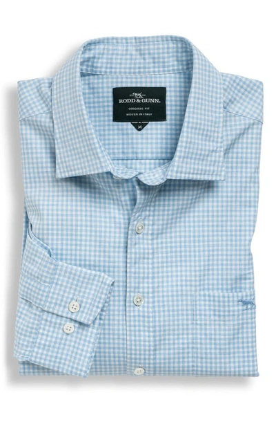 Shop Rodd & Gunn Rookwood Check Supima Cotton Button-up Shirt In Glacier
