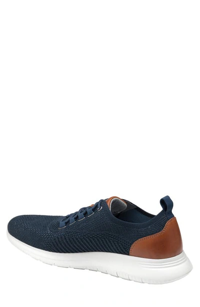 Shop Johnston & Murphy Amherst Knit Sneaker In Navy Knit