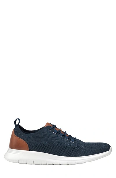 Shop Johnston & Murphy Amherst Knit Sneaker In Navy Knit