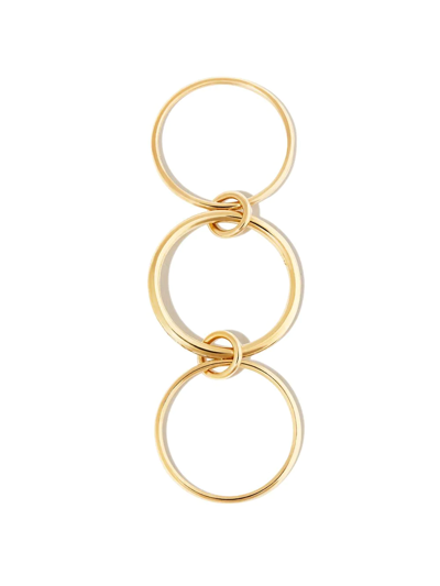 Shop Spinelli Kilcollin 18kt Yellow Gold 3 Link Diamond Ring