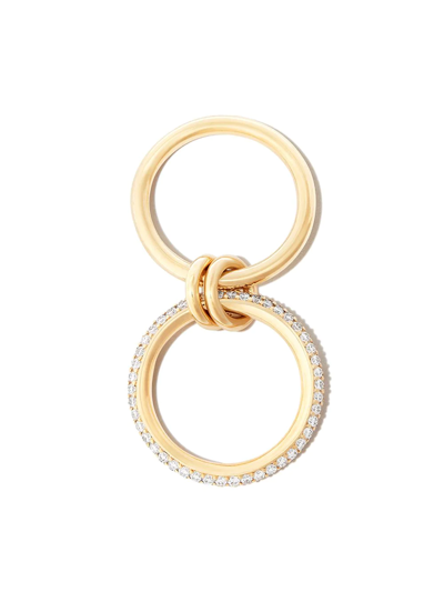 Shop Spinelli Kilcollin 18kt Yellow Gold Petite Virgo 2 Link Diamond Ring