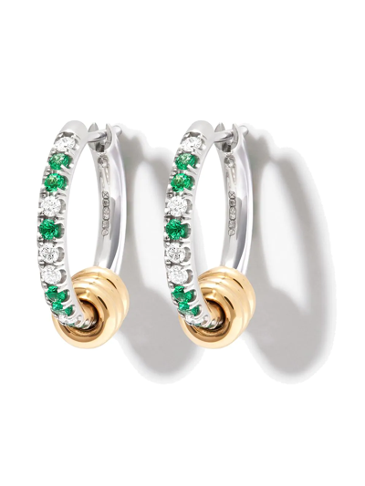 Shop Spinelli Kilcollin Spinelli Ara Silv Em Dia Yg Anults Hoop Erng In Mixed Gold