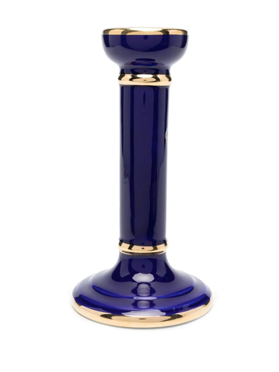 Etro Home Kerzenhalter Mit Print In Blue