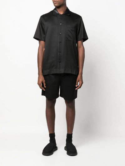 Cdlp Home Suit Short Sleeve Shirt - Men's - Lyocell In Black