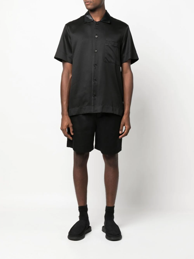 Cdlp Elasticated-waist Bermuda Shorts In Black