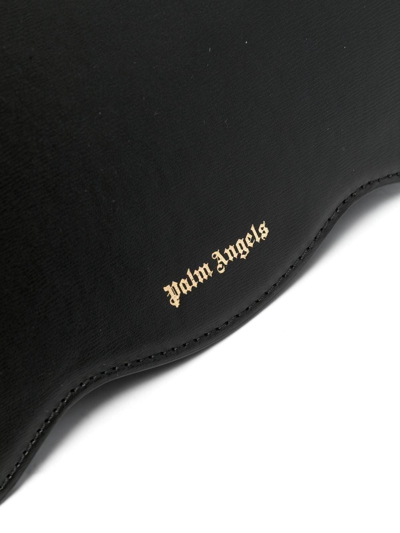Palm Angels Palm Tree Logo Plaque Shoulder Bag In Black