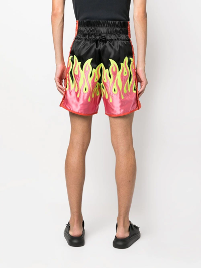 Palm Angels Multi-panel Knee-length Shorts In Schwarz