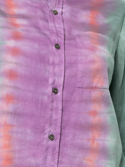 Shop Raquel Allegra Tie-dye Shirt In Multicolour