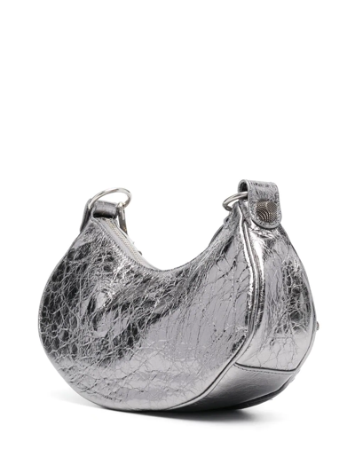 Shop Balenciaga Le Cagole Xs Shoulder Bag In Silber