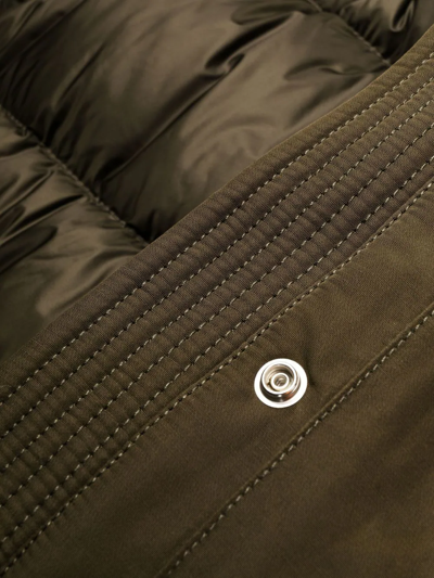 Woolrich Coat Bow Bridge With Detatchable Padding In Green