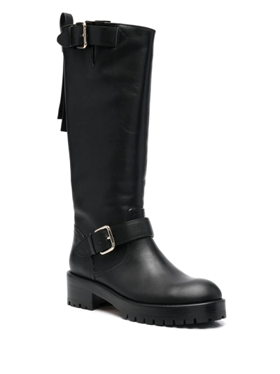 Shop Redv Bikered Calf-length Boots In Black