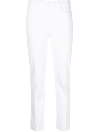 Shop L Agence Alexia Cropped Jeans In White