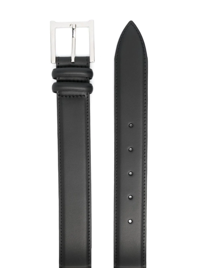 Shop Orciani Buckle-fastening Leather Belt In Schwarz