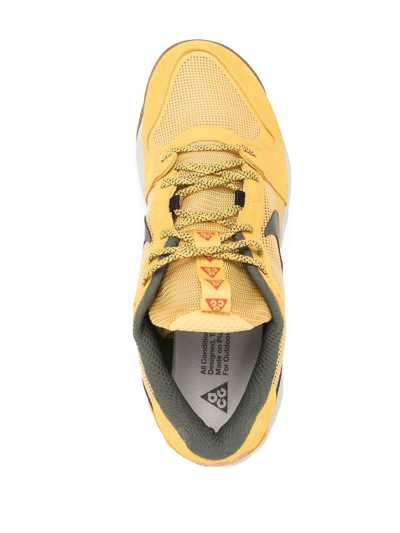 Shop Nike Acg Lowgate Sneakers In Gelb