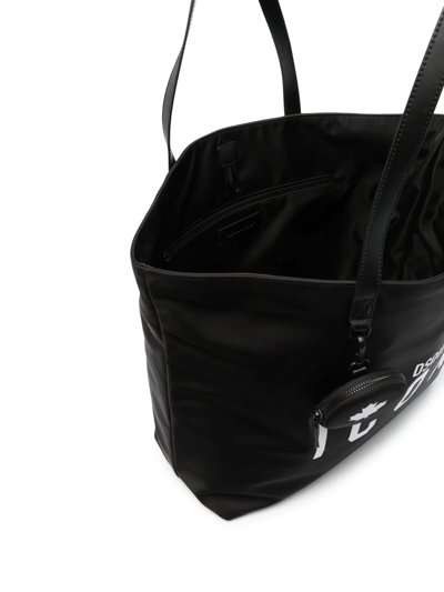 Dsquared2 Logo-print Tote Bag In Schwarz