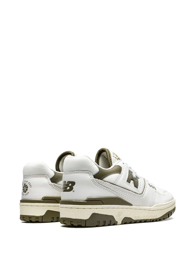 Shop New Balance X Aimé Leon Dore 550 "olive" Sneakers In White