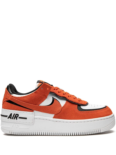 Shop Nike Air Force 1 Shadow Sneakers In Orange