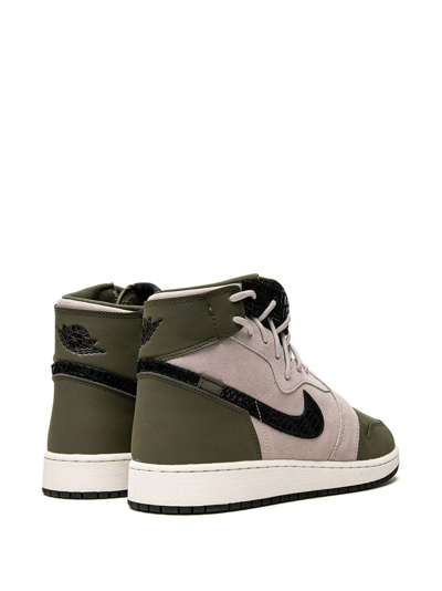 Jordan Air  1 Rebel Xx Sneakers In Olive Canvas/moon Particle-bla