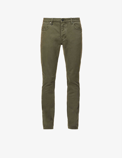 Neuw Lou Regular-fit Tapered Stretch-denim Jeans In Military
