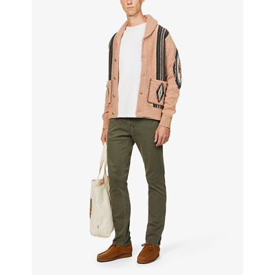 Neuw Lou Regular-fit Tapered Stretch-denim Jeans In Military