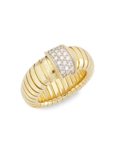 Shop Alberto Milani Women's Piazza Mercanti 18k Yellow Gold & Diamond Ring