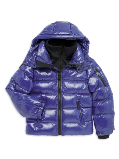 Shop Sam Little Boy's & Boy's Glacier Puffer Jacket In Admiral