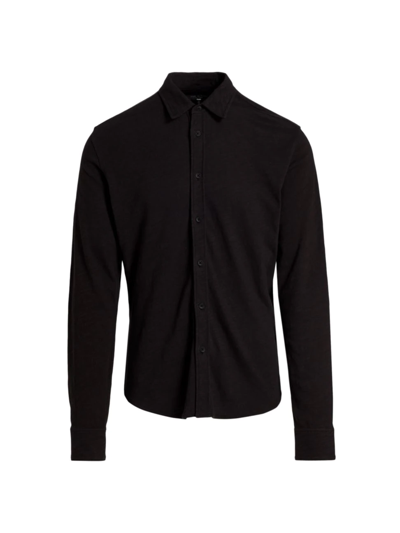 Shop Rag & Bone Men's Fit 2 Flame Tomlin Cotton Shirt In Black