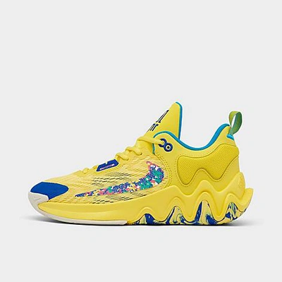 Shop Nike Big Kids' Giannis Immortality 2 Basketball Shoes In Yellow Strike/multicolor/laser Blue