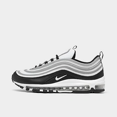 Shop Nike Men's Air Max 97 Se Casual Shoes In Black/white/reflective Silver