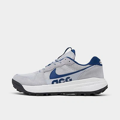 Shop Nike Acg Lowcate Casual Trail Shoes In Wolf Grey/grey Fog/summit White/navy